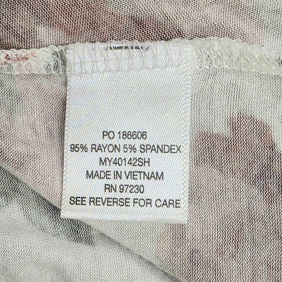 Absolutely Famous Floral Raglan Knit Top M - Picture 5 of 6